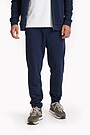 Cotton French terry tapered sweatpants 2 | BLUE | Audimas