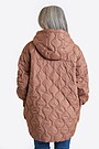 Oversized quilted down jacket 2 | BROWN | Audimas