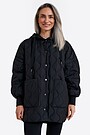 Oversized quilted down jacket 2 | BLACK | Audimas
