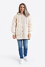 Oversized quilted down jacket 4 | Cream | Audimas