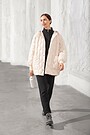 Oversized quilted down jacket 5 | Cream | Audimas