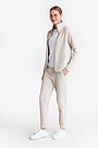 Tapered fit organic cotton sweatpants 2 | Cream | Audimas