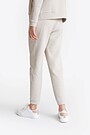 Tapered fit organic cotton sweatpants 4 | Cream | Audimas