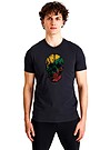 Short sleeves cotton T-shirt Invincible determination 1 | BLACK | Audimas