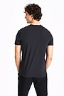 Short sleeves cotton T-shirt Invincible determination 2 | BLACK | Audimas