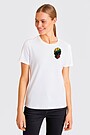 Short sleeves cotton T-shirt Determined together 1 | WHITE | Audimas