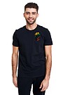 Short sleeves cotton T-shirt Determined together 1 | BLACK | Audimas
