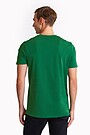 Short sleeves cotton T-shirt Invincible determination 2 | GREEN | Audimas