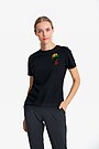 Short sleeves cotton T-shirt Determined together 1 | BLACK | Audimas