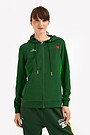 Organic cotton full-zip hoodie 1 | GREEN | Audimas