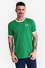 Loose fit printed cotton t-shirt 1 | GREEN | Audimas