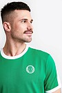 Loose fit printed cotton t-shirt 3 | GREEN | Audimas