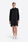 Woven fabric dress with long sleeves 5 | BLACK | Audimas