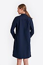 Woven fabric dress with long sleeves 2 | BLUE | Audimas