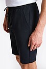 Stretch cotton sweatshorts 4 | BLACK | Audimas