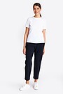 Lightweight cropped fit SENSITIVE trousers 1 | BLACK | Audimas