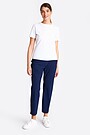 Lightweight cropped fit SENSITIVE trousers 1 | BLUE | Audimas