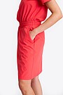 Woven strech polo dress 3 | RED | Audimas