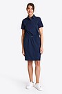 Woven strech polo dress 1 | BLUE | Audimas