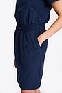 Woven strech polo dress 3 | BLUE | Audimas