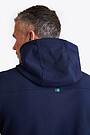 Organic cotton French terry full-zip hoodie 3 | BLUE | Audimas