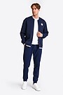 Pique texture tapered sweatpants 1 | BLUE | Audimas
