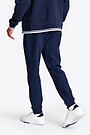 Pique texture tapered sweatpants 3 | BLUE | Audimas