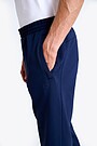 Straight cut cotton French terry sweatpant 5 | BLUE | Audimas
