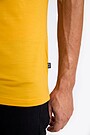 Merino wool T-shirt with print 4 | YELLOW | Audimas