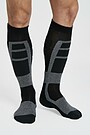 Long socks for winter sports 4 | Black/grey | Audimas
