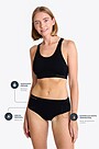 Seamless merino bikini briefs 2 | BLACK | Audimas