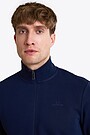 Cotton French terry full-zip sweatshirt 2 | BLUE | Audimas