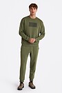 Cotton fleece sweatpants 1 | CHAKI | Audimas