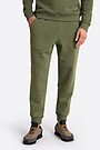 Cotton fleece sweatpants 2 | CHAKI | Audimas