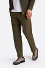 Straight cut cotton French terry sweatpant 2 | CHAKI | Audimas