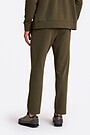 Straight cut cotton French terry sweatpant 3 | CHAKI | Audimas
