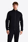 Cotton French terry full-zip sweatshirt 1 | BLACK | Audimas