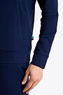 Cotton French terry full-zip sweatshirt 4 | BLUE | Audimas