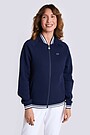 Cotton pique bomber zip-through jacket 2 | BLUE | Audimas