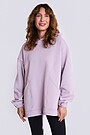 Oversized cotton fleece hoodie 1 | PINK | Audimas