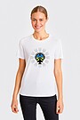 Short sleeves cotton T-shirt Peace 1 | WHITE | Audimas