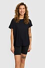 SENSITIVE fabric short sleeve T-shirts 4 | BLACK | Audimas