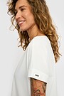 SENSITIVE fabric short sleeve T-shirts 3 | WHITE | Audimas
