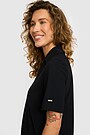 SENSITIVE fabric short sleeve dress 4 | BLACK | Audimas