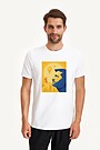 Short sleeves cotton T-shirt A nation of heroes 1 | WHITE | Audimas