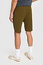 Stretch cotton French terry sweatshorts 3 | GREEN | Audimas