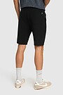 Stretch cotton French terry sweatshorts 3 | BLACK | Audimas