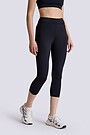 Essential synthetic 3/4 tights 2 | BLACK | Audimas