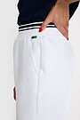 Cotton pique sweatshorts 4 | WHITE | Audimas