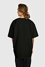 Oversized short sleeve T-shirt 4 | BLACK | Audimas